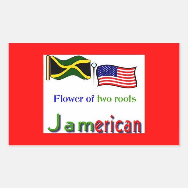 Adesivo Retangular jamerican (Frente)