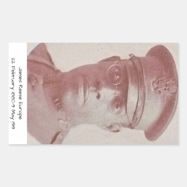 Adesivo Retangular James Reese Europa (Frente)