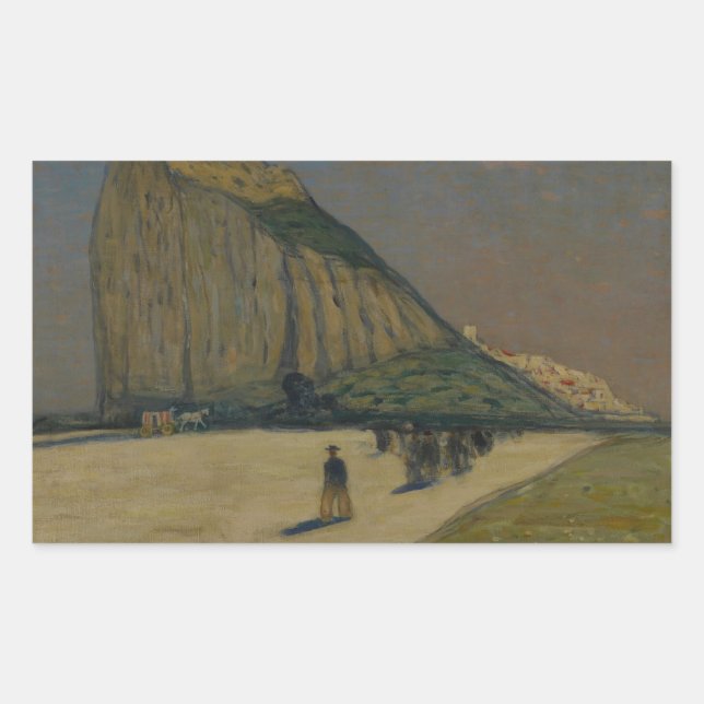Adesivo Retangular James Wilson Morrice - Gibraltar (Frente)