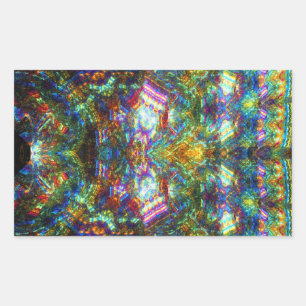 Adesivo Retangular Janela de vitral