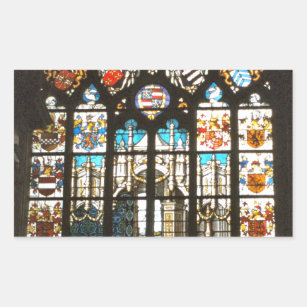 Adesivo Retangular Janela de vitral medieval, Holland