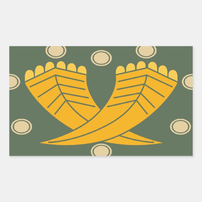 Adesivo Retangular Japanese traditional pattern - CHOJI (Frente)