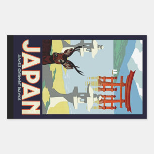 Adesivo Retangular Japão