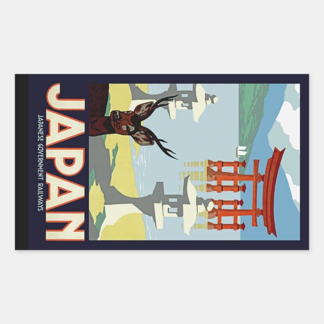 Adesivo Retangular Japão (Frente)