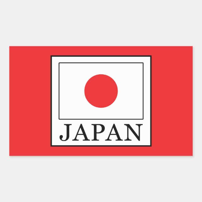 Adesivo Retangular Japão (Frente)
