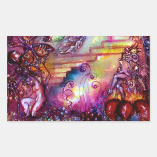 ADESIVO RETANGULAR JARDIM DAS SOMBRAS PERDIDAS/ESCADAS MÍSTICAS