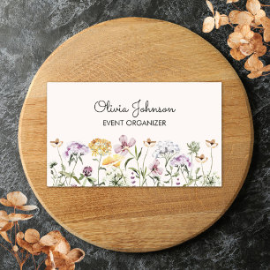 Adesivo Retangular Jardim de Flores Silvestres Personalizado Floral