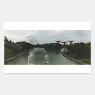 Adesivo Retangular Jardins de Cingapura pela Baía nº 6