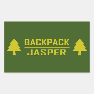 Adesivo Retangular Jasper da mochila