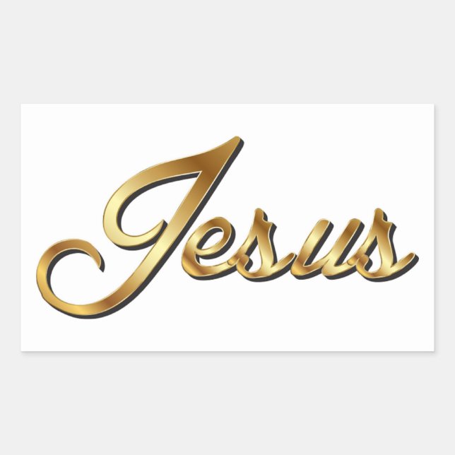 ADESIVO RETANGULAR JESUS (Frente)