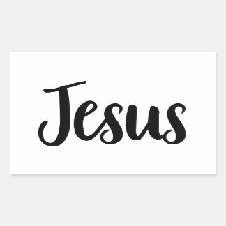 Adesivo Retangular Jesus Gospel Gráficos Estéticos