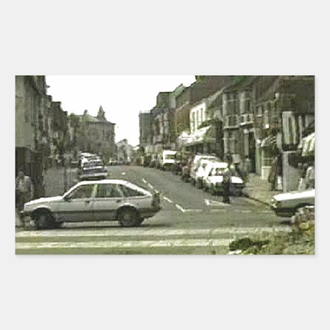 Adesivo Retangular jGibney 1986 da rua de Stratford-em cima-Avon (Frente)