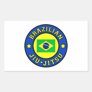Adesivo Retangular Jiu Jitsu