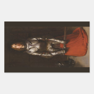 Adesivo Retangular Joan of Arc (por John Everett Millais)