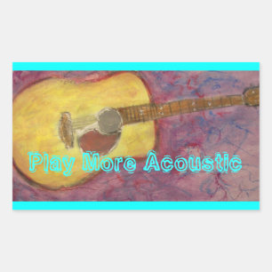 Adesivo Retangular Jogo mais acústico