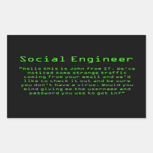 Adesivo Retangular "John dELE" pwns