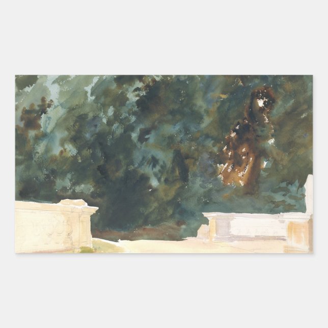 Adesivo Retangular John Singer Sargent - Terrace e Jardins (Frente)