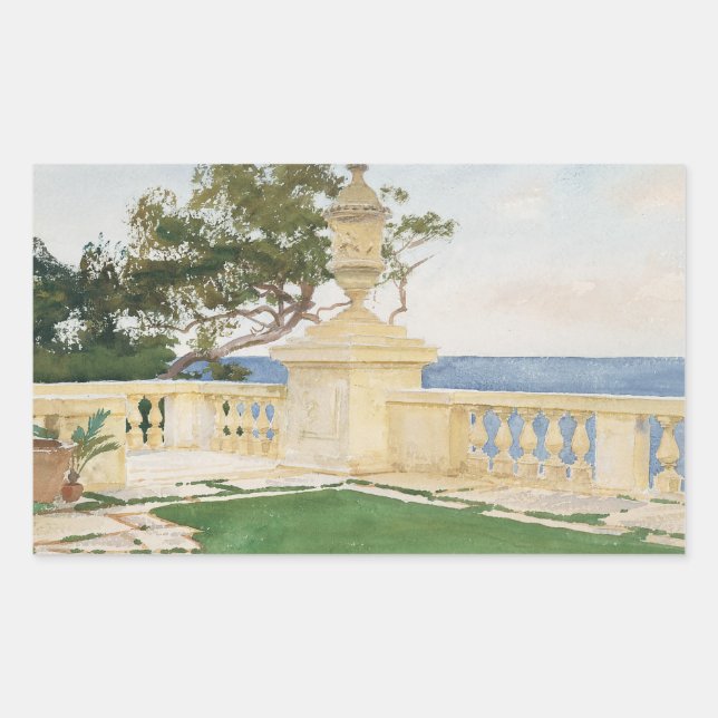 Adesivo Retangular John Singer Sargent - Terrace, Vizcaya (Frente)