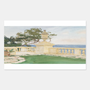 Adesivo Retangular John Singer Sargent - Terrace, Vizcaya