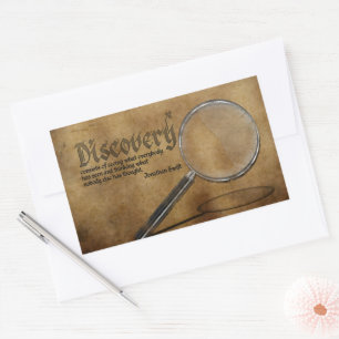Adesivo Retangular Jonathan Swift Inspirational Cote "Discovery"