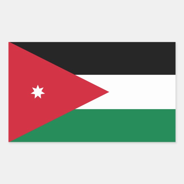 Adesivo Retangular Jordan Flag (Frente)