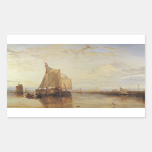 Adesivo Retangular Joseph Mallord William Turner - Dort ou Dordrecht