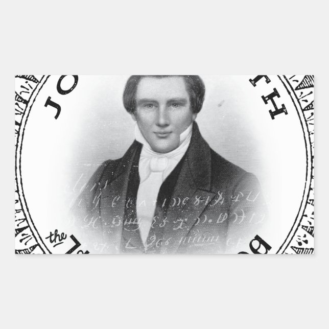Adesivo Retangular Joseph Smith O Profeta de Deus (Frente)
