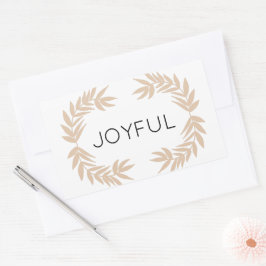 Adesivo Retangular Joyful Leaves