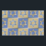 Adesivo Retangular Judaica Star De David Metal Dourado Azul<br><div class="desc">Você está vendo a coleção de Design Lee Hiller. Roupa,  Ofertas e Coleções Lee Hiller Fotografia ou Coleção de Arte Digital. Você pode ver sua fotografia da Nature em http://HikeOurPlanet.com/ e seguir seu blog de caminhada no Hot Primavera National Park.</div>