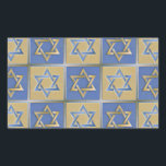 Adesivo Retangular Judaica Star De David Metal Dourado Azul<br><div class="desc">Você está vendo a coleção de Design Lee Hiller. Roupa,  Ofertas e Coleções Lee Hiller Fotografia ou Coleção de Arte Digital. Você pode ver sua fotografia da Nature em http://HikeOurPlanet.com/ e seguir seu blog de caminhada no Hot Primavera National Park.</div>