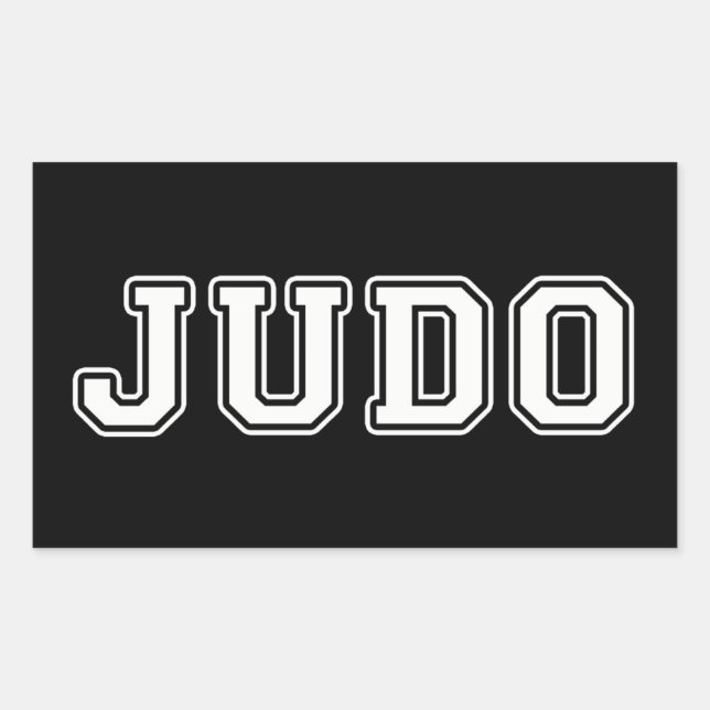 Adesivo Retangular Judo (Frente)