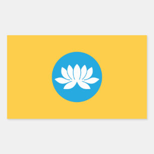 Adesivo Retangular Kalmykia Flag