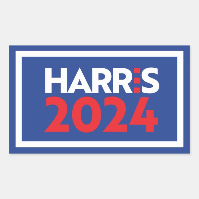 Adesivo Retangular Kamala Harris 2024 (Frente)