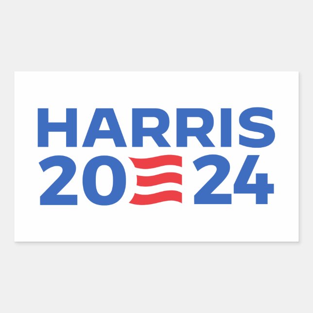 Adesivo Retangular Kamala Harris 2024 (Frente)