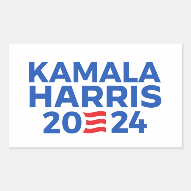 Adesivo Retangular Kamala Harris 2024 (Frente)