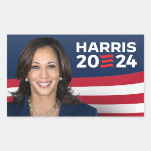 Adesivo Retangular Kamala Harris para o Presidente 2024