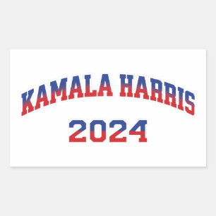 Adesivo Retangular Kamala Harris Para O Presidente 2024