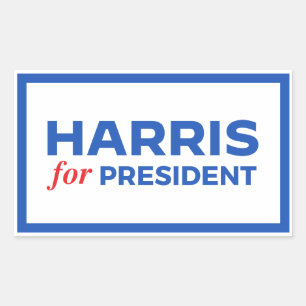 Adesivo Retangular Kamala Harris para Presidente