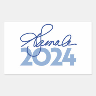 Adesivo Retangular Kamala Harris Signature 2024