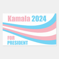 Kamala para o Presidente 2024 Transgender Flag