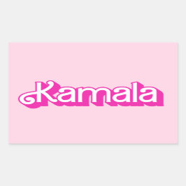 Adesivo Retangular Kamala Pink