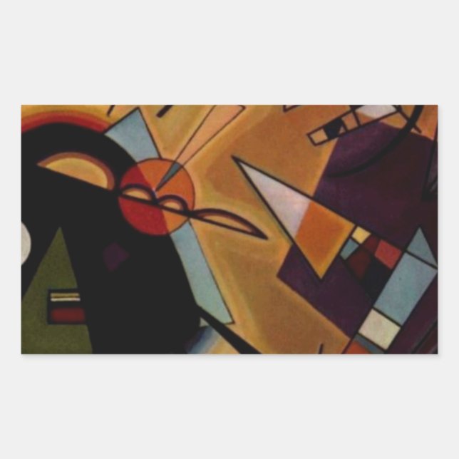 Adesivo Retangular Kandinsky Black Violet (Frente)
