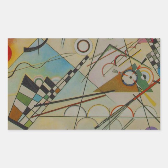 Adesivo Retangular Kandinsky Composição VIII (Frente)