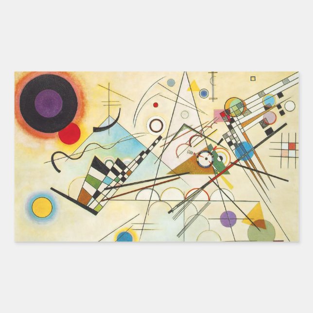 Adesivo Retangular Kandinsky Composition VIII Stickers (Frente)