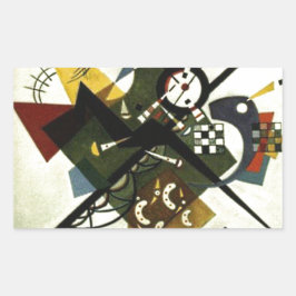 Adesivo Retangular Kandinsky em Branco II