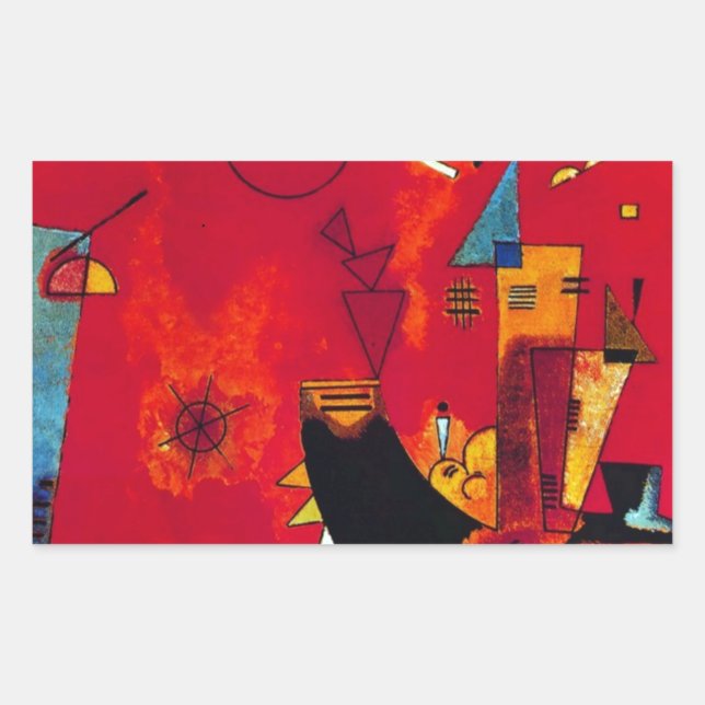 Adesivo Retangular Kandinsky Mit und Gegen (Frente)