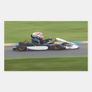 Adesivo Retangular Kart Racing