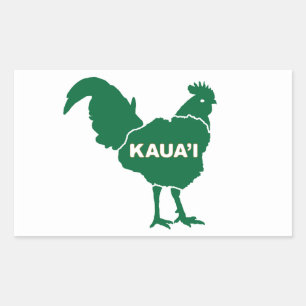 Adesivo Retangular Kaua'i Sticker