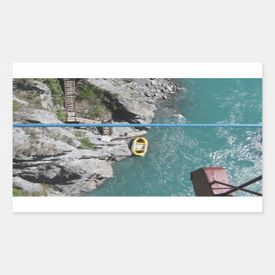 Adesivo Retangular Kawarau Bridge Bungy POV, Queenstown, Nova Zelândi