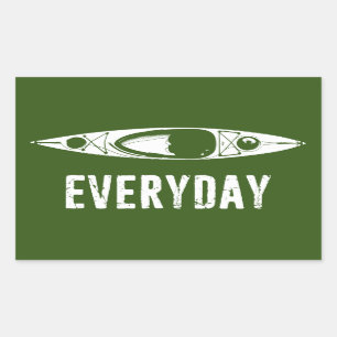 Adesivo Retangular Kayak todos os dias